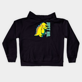 Godzilla needs to fuel-up with coffee Kids Hoodie